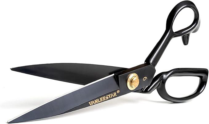 Sewing Scissors, 9 Inch Fabric Dressmaking Scissors Heavy Duty Shears Sharp Cutting for Cutting Fabric, Clothes, Leather, Raw Materials