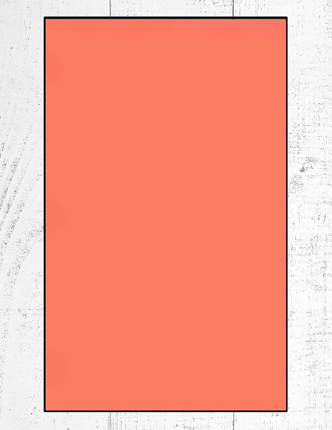 Limited Papers (TM) Colored Copy and Printing Paper, 8.5"x14" Legal Size, 24 Pound, 500 Sheets Per Ream. (2500, Salmon)