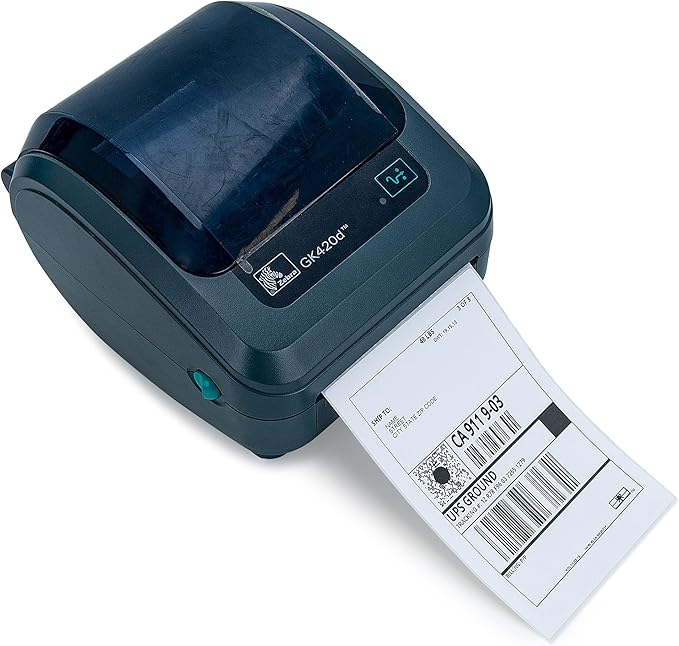 L LIKED 6000 4x6 Thermal Shipping Labels Fanfold, Direct Thermal Printer Labels Compatible with Zebra Rollo - Perforated Strong Adhesive