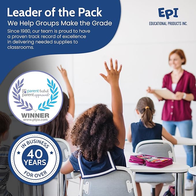 EPI Spiral Notebook | 5 Subject - College Ruled - 180 Sheets, Durable Spiral Binding | 10.5 x 8 in | Classroom Supplies | School, Office, Note Taking, Journaling - 6 Pack