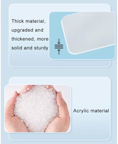 Acrylic Frosted Privacy Screen, Portable Desk Divider Panel for Workstations, Visual Distraction Barrier for Offices & Schools, Clear-B, 100x30cm/39.4x11.8in