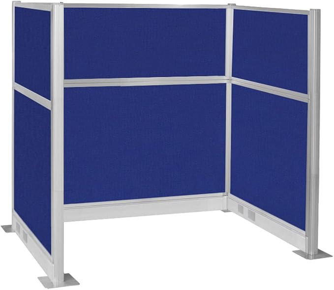 Versare Pre-Configured Hush Panel Electric Cubicle | Workstation Divider Walls | Cubicle Privacy Panels | Office Partition Walls