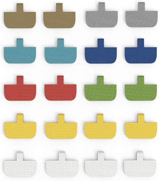 Cable Labels Large Size, XIAOXI Write On Cord Label, Wire Labels, Cable Tags and Wire Tags for Cable Management and Identification - 20 Pcs (Multi-Color)