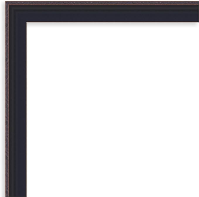 Amanti Art Black Framed Magnetic Board 19x27 Medium Vision Board for use with Magnets, 100% Metal Sheet to Display Items as Office Decor or for Home Organization in mudroom, Kitchen or Kids Room