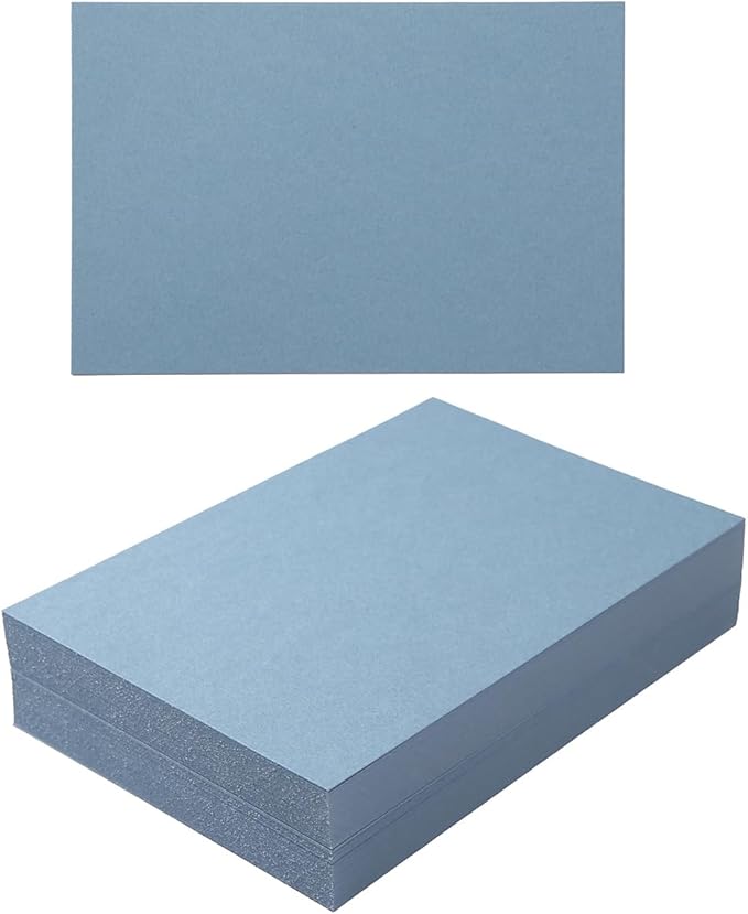 50 Sheets Blank Cardstock Paper 250 GSM Thick Heavy Cards Stock for DIY Art Projects, Card Making, Postcards, Greeting Cards, Birthday Party, Wedding Invitations (Dusty-Blue, 4x6 inches)