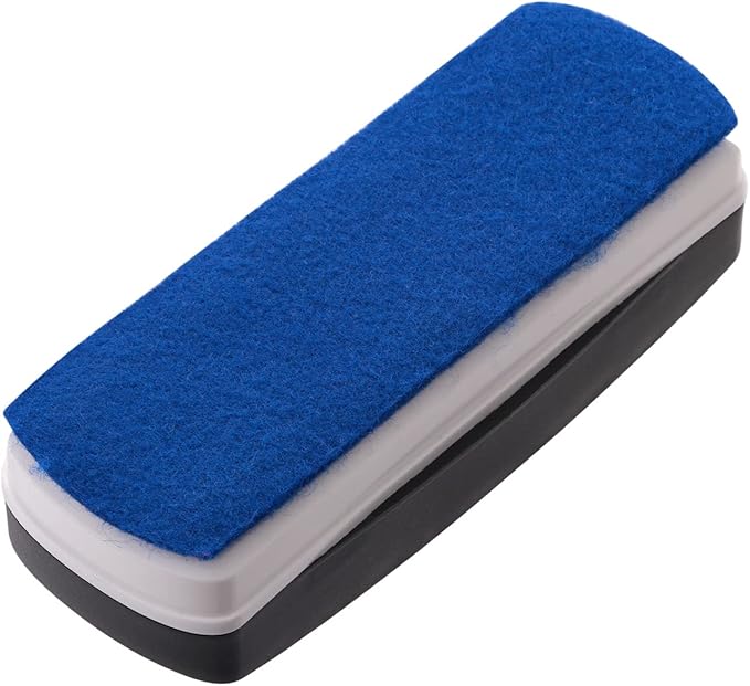 Ddaowanx Whiteboard Eraser, Magnetic Dry Erase Eraser, Glass Board Eraser,School and Office Supplies, Pack of 2 (Black)