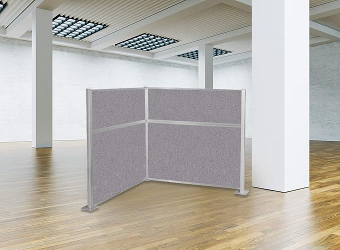Versare Hush Panel Cubicle Kit | Workstation Partition Walls | Sound Dampening Cubicle Walls | Partitions for Desks