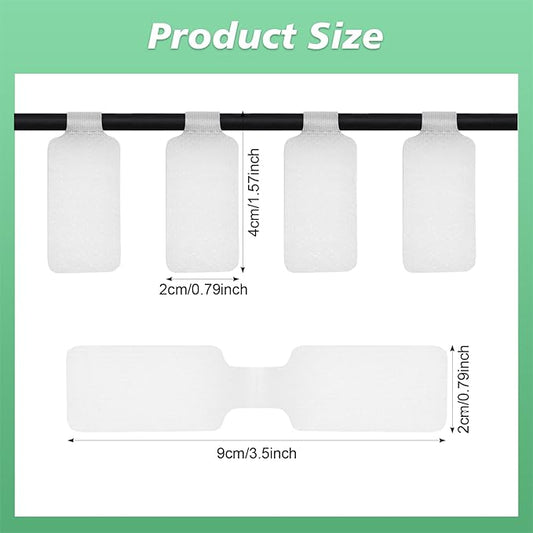 50 Pcs Cable Labels Nylon Writable Cord Tags Reusable Cable Cord Wire Labels for Electronics Office Computers Management and Identification
