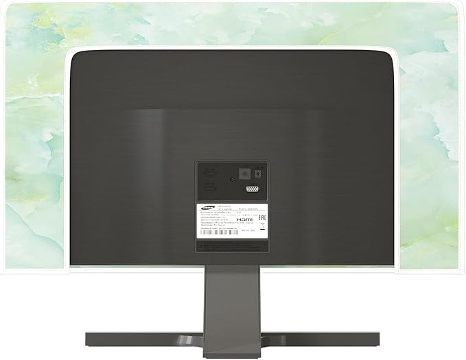 Baocicco Sage Green Marble Waterproof TV Dust Cover 50, 51, 52 Inch Anti-Static Dustproof Abstract Creative Desige Television Accessories TV LCD Screen Texture TV Decoration for Tablet