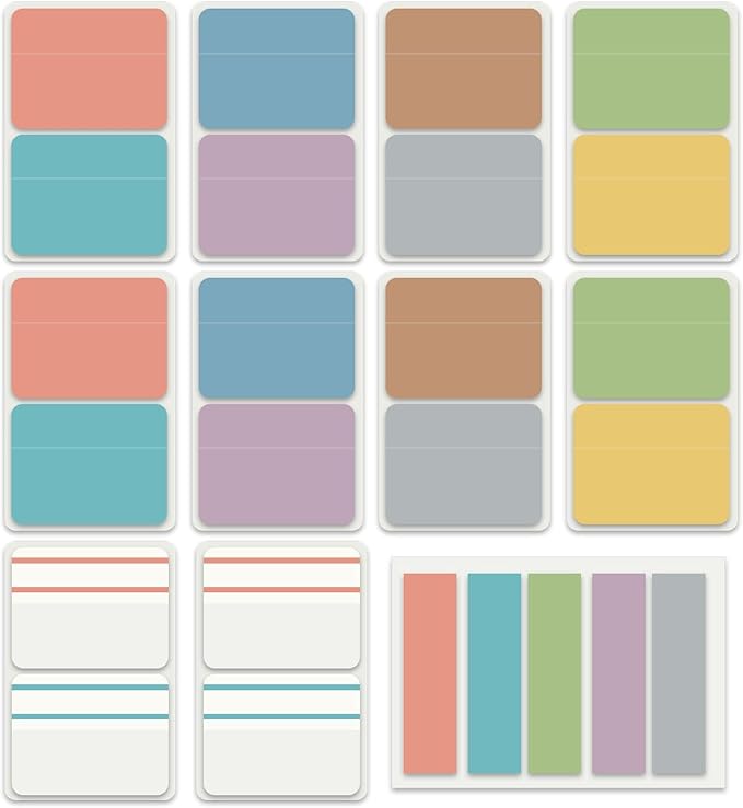 ELII 500 PCS Tabs for Annotating Books, Clear Book Tabs Sticky Index Tabs Sticky Notes,Labels for Pages Notebooks