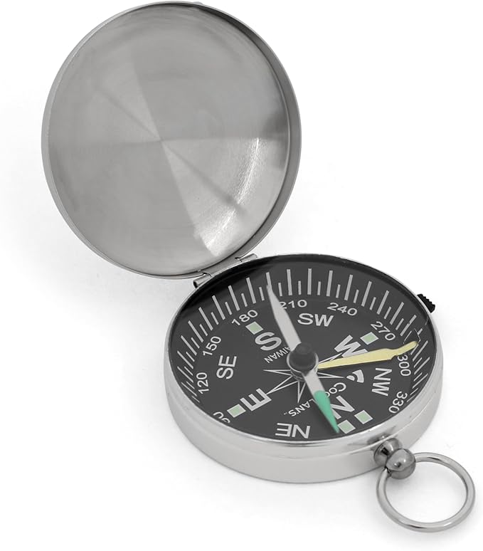 Coghlan’s Outdoor Compasses – Lightweight, Durable Navigation Tools for Hiking, Camping, Orienteering & Survival with Map, Wrist, Lensatic, LED, and Carabiner Options