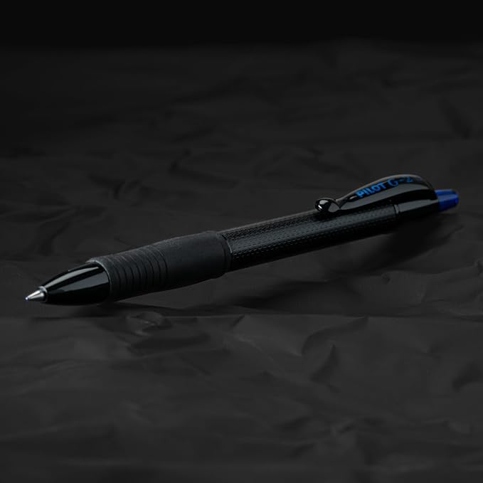 Pilot G2 Edge Blue, Premium Gel Roller Pens, Sensory Writing Experience, 8ct box, Fine Point 0.7 mm