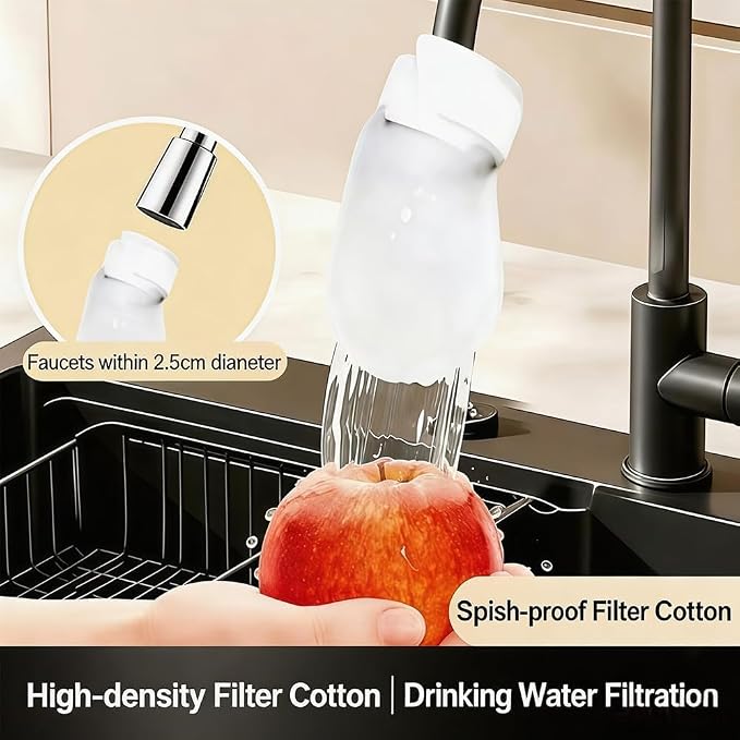 2026 New Faucet Filter Cotton Bag, 100Pcs Faucet Filter Bag for Filtering tap Water, Cotton Filter Bag for Faucet, Kitchen Sink