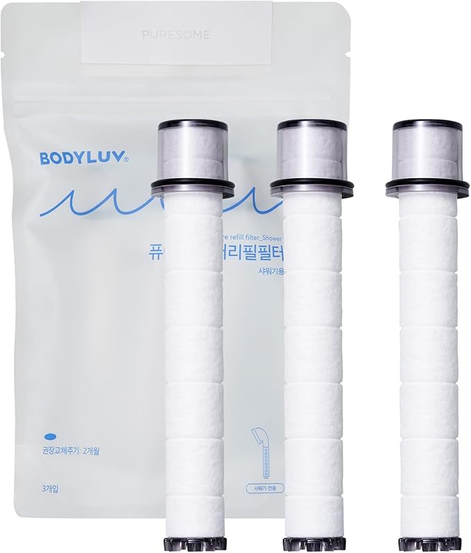 BODYLUV Pure Filter - Replacement Cartridge for Shower Head (3EA, 3.00, Count)