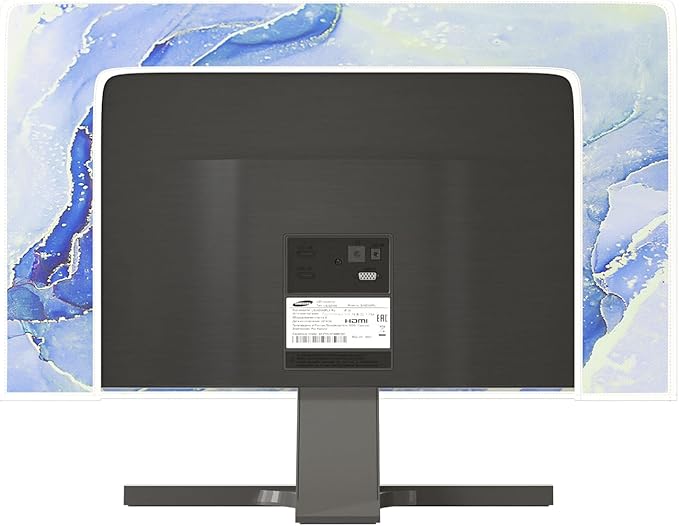 Baocicco Modern Violet Marble Waterproof TV Cover Anti-Static Dustproof Protective Cover for LCD/LED/HD 65 Inch Decorative Monitor Accessories Covers for Television LED LCD OLED TVs Screen