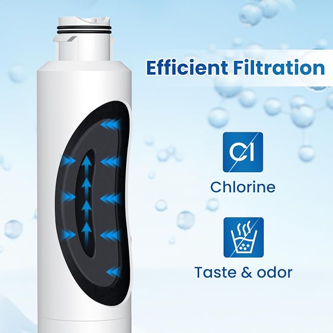 GOLDEN ICEPURE RWF0700A Refrigerator Water Filter Replacement for Samsung DA29-00020B, HAF-CIN/EXP, RF263BEAESR, RF28HMEDBSR, RF28HFEDTSR, RF28HFEDBSR,1PACK
