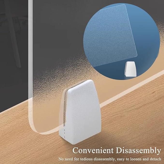 RCJCQSR Acrylic Frosted Privacy Free Standing Screen, Visual Distractions Privacy Panel Portable Desk Divider Guard for Table Top Workstation for Home Office(Size:60x50cm(23.6x19.7))