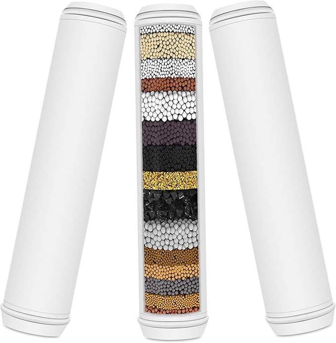 Multi-Stage Shower Filter Replacement Compatible with PWERAN Shower Filter for Fitespot shower filter For Handheld Shower Head, 3 Pack