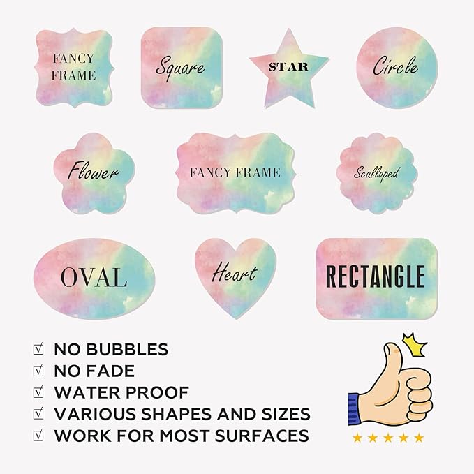 Custom Stickers Personalized Labels - Customized Stickers with Any Design Image Logo Text,Custom Stickers for Business Logo,Custom Thank You Label Stickers,100 Labels (Oval,5"x3")