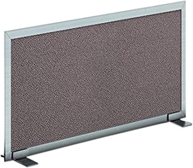 OBEX Acoustical Free Standing Privacy Screen, Cubicle Accessories Desk Privacy Panel, Desk Dividers for Office, Office Furniture Partitions Portable Sound Proof Dividers, 24" x 36", Slate