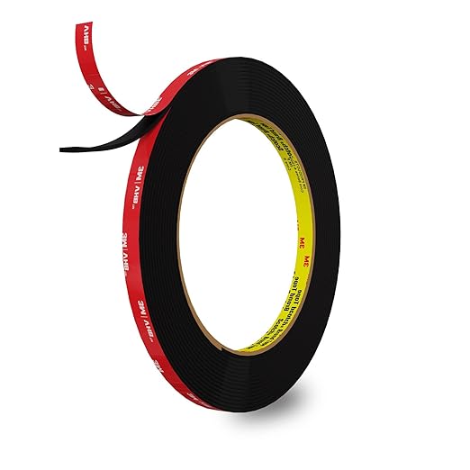 Double Sided Tape Heavy Duty 1/4 inch * 16.5F，Double Sided mounting Tape for Walls,vhb Strong Double Sided Tape Heavy Duty for Car, LED Strip Light, Home/Office Decor