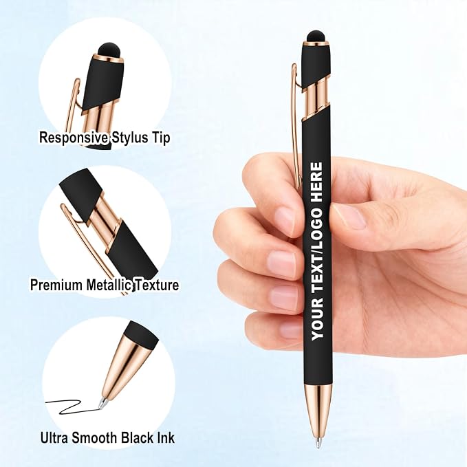 Lined ENOMY Personalized Notebook Set with 10PC Pens Custom Journal with Pen Holder Personalized Jouring Notebook for Writing Men Women Gift, Green
