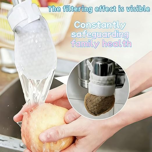 100pc*1000 Mesh Universal Faucet Filter Bag, Water Filter for Sink Faucet, Food Grade Non-Woven Replaceable Sleeve to Remove Limescale Sand Rust for Kitchen Bathroom