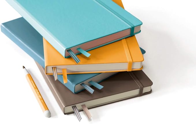LEUCHTTURM1917 - Notebook Hardcover Medium A5-251 Numbered Pages for Writing and Journaling (Rising Sun, Ruled)