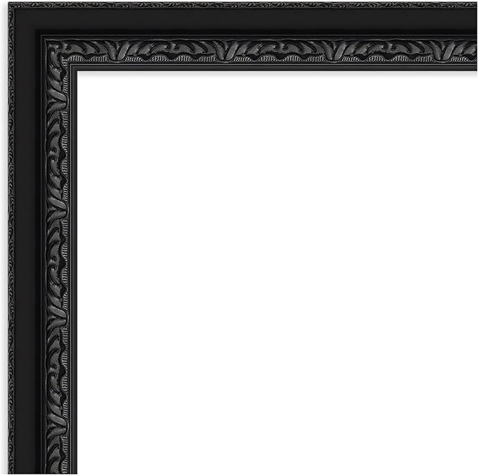 Amanti Art Black Framed Magnetic Board 28x40 Large Vision Board for use with Magnets, 100% Metal Sheet to Display Items as Office Decor or for Home Organization in mudroom, Kitchen or Kids Room