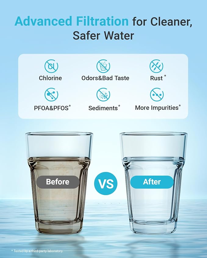 AQUA CREST 469690 ADQ36006101 Refrigerator Water Filter, Replacement for LG® LT700P®, Kenmore® 9690, 46-9690, ADQ36006102, LFXS30766S, HDX FML-3, RFC1200A, PL-500, 4 Pack