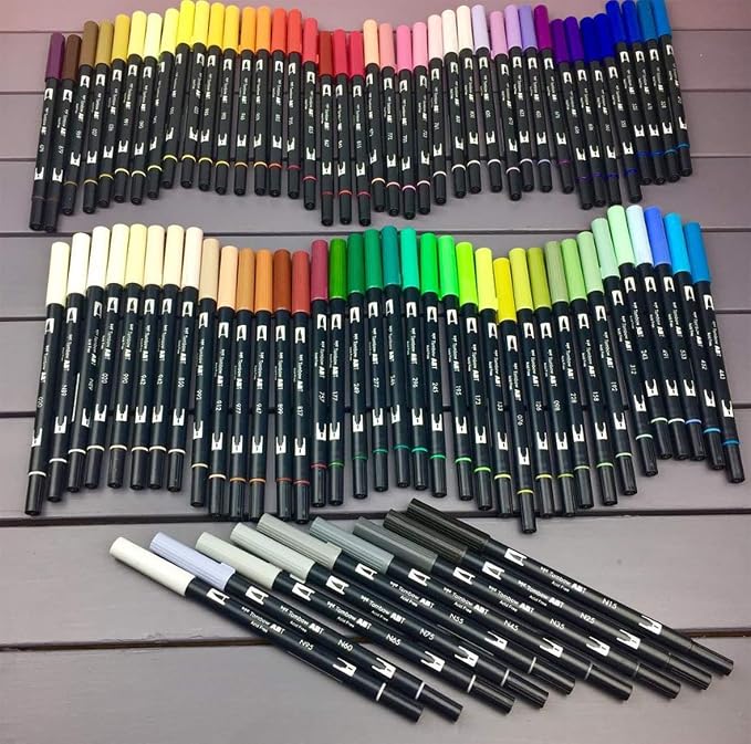 Tombow ABT N55 Dual Brush Pen - Cool Grey 7