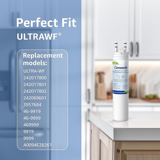 Compatible with Frigidaire ULTRAWF, Pure Source Ultra, Kenmore 9999, 469999, 46-9999, A0094E28261, Height 11 inches, Pack of 2 | Compatible with Frigidaire ULTRAWF, Pure Source Ultra, Kenmore 9999, 469999, 46-9999, A0094E28261, Height 11 inches
