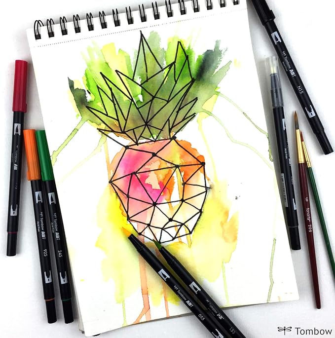 Tombow ABT N55 Dual Brush Pen - Cool Grey 7
