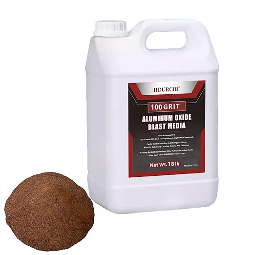 Aluminum Oxide 18 LBS 100 GRIT Medium to Fine Sand Blasting Abrasive Media for Blasting Cabinet or Blasting Guns