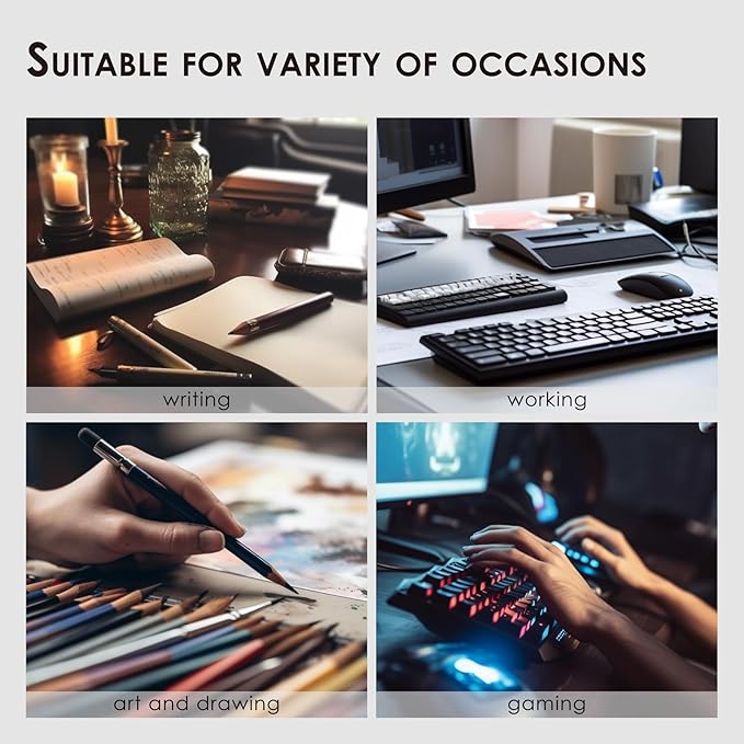 Leather Desk Mat - Non-Slip PU Desk Pad for Office and Home - Desk Organization and Accessories - Ideal for Large Mouse Pad and Desk Mats on Top of Desks (Rose Red,36"x 17")
