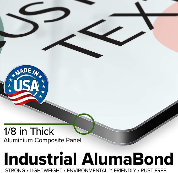 Custom Sign, Custom Street Sign, 11 Font Colors, 13 Font Styles, 4 Hole Options, 22 Sizes, 12x12 Inches, Rust Free DiBound, Fade Resistant, Made in USA by My Sign Center (Minimalist)