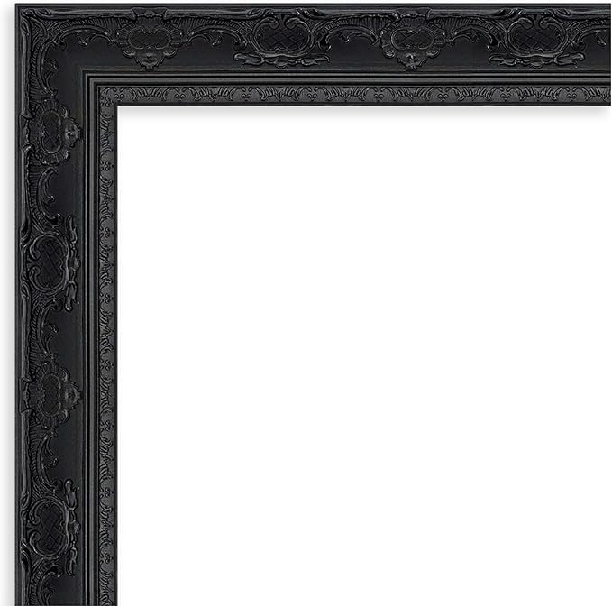 Amanti Art Black Framed Magnetic Board 16x28 Small Vision Board for use with Magnets, 100% Metal Sheet to Display Items as Office Decor or for Home Organization in mudroom, Kitchen or Kids Room