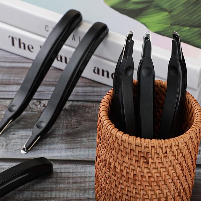 24 Pcs Magnetic Staple Remover Bulk Staple Remover Puller Removing Pen Operation Christmas Tool Gifts Rubberized Office School Gift(Black)