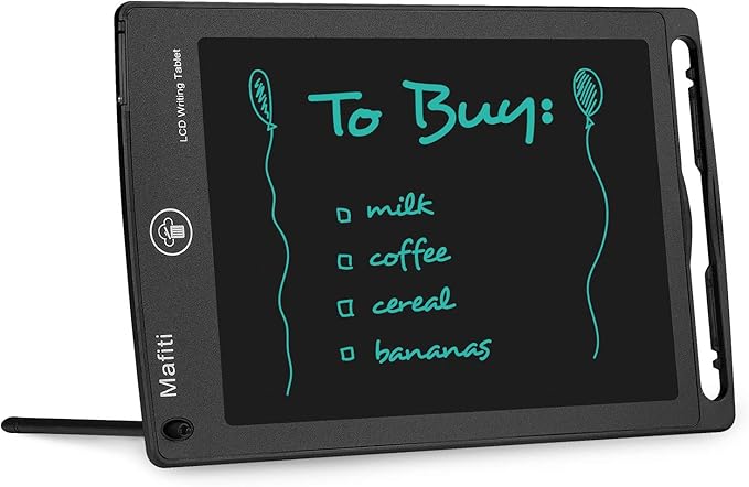 mafiti 10 Pack LCD Writing Tablet 8.5 Inch Electronic Drawing Pads for Kids Portable Ewriter Doodle Board Black