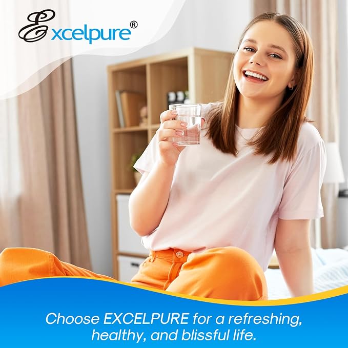EXCELPURE BORPLFTR50 Refrigerator Water Filter Replacement for Bosch Ultra Clarity Pro 11032531, 12033030, 11025825, BORPLFTR55, B36CT80SNS, B36CL80ENS, WFC100MF, WFS200MF, RA450022, 2PACK