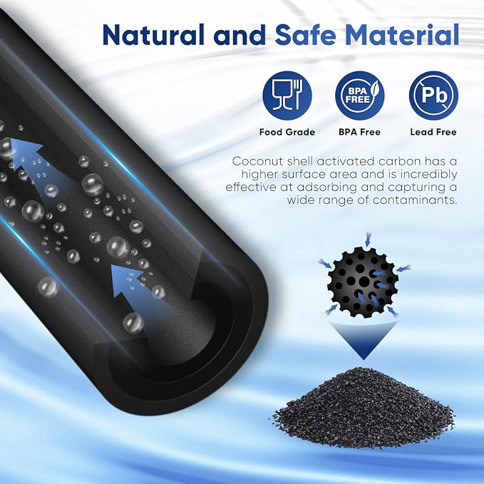 PUREPLUS HX2019FR-A Refrigerator Water Filter, Compatible with Hisense HX2019FR-A, HX2019F-A, HRM260N6TSE, HRFD560SW, HRCD585BW, HRFD634BW, HRCD650BW, HRCD586TBWB, Mora MRM260N6TSE, 1PACK