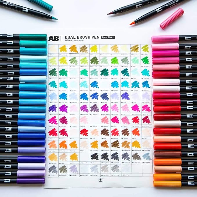 Tombow ABT N55 Dual Brush Pen - Cool Grey 7