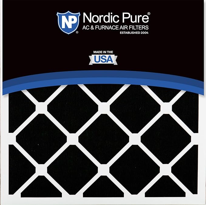 Nordic Pure 20x20x5 (Actual Size: 19 5/8 x 19 7/8 x 4 3/8) Honeywell Replacement Furnace Filters MERV 13 Plus Carbon 2 Pack