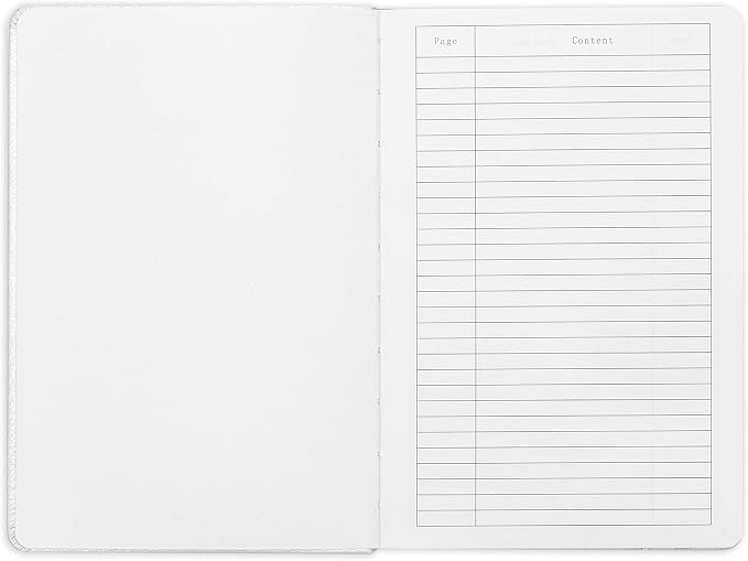 Minimalism Art, Premium Hard Cover Notebook Journal, Classic 5" x 8.3", 122 Numbered Pages, Gusseted Pocket, Ribbon Bookmark, Extra Thick Ink-Proof Paper 120gsm, San Francisco (Plain, Pink)