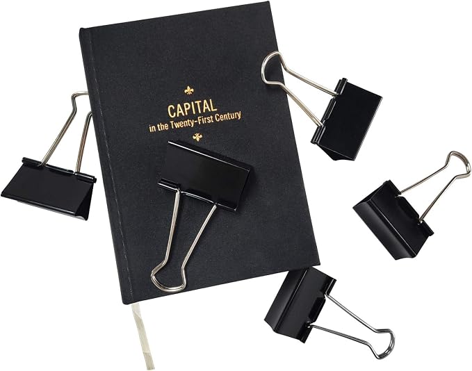 DSTELIN Extra Large Binder Clips 2.4-Inch (18 Pack), Big Paper Clamps for Office Supplies, Black