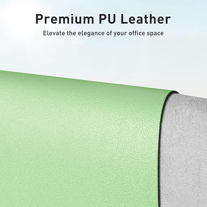 Aothia Leather Desk Pad Protector — Green