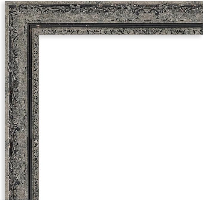 Amanti Art Black Framed Magnetic Board 36x44 X-Large Vision Board for use with Magnets, 100% Metal Sheet to Display Items as Office Decor or for Home Organization in mudroom, Kitchen or Kids Room