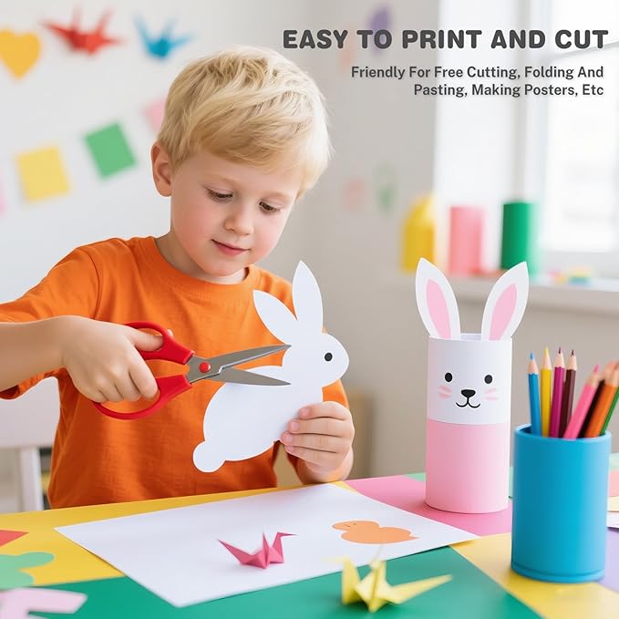 White Cardstock 8.5 X 11, 80 Sheets Card Stock, 75lb/ 200gsm Copy Paper, Cardstock Printer Paper for Art, Drawing, Invitations, DIY Cards, Watercolor, Craft, Construction, School & Office Supplies