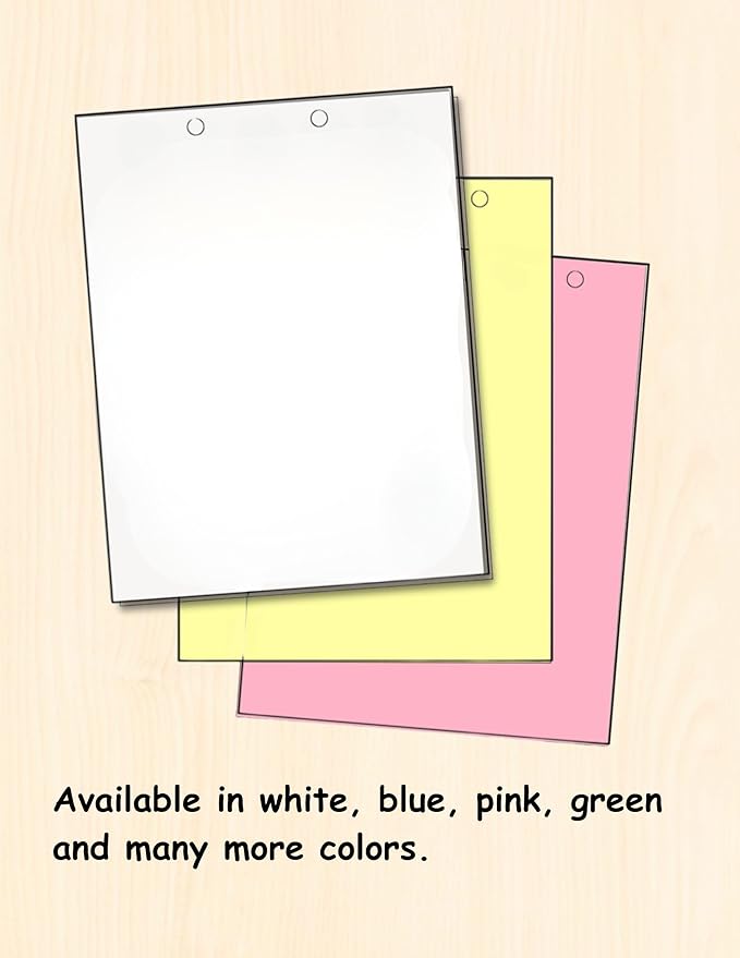 Limited Papers(TM) Writing and Copy Paper, Variation of Colors 8.5" x 11", 5 Hole Top-Punched, 20 Pound Text, 500 Sheets Per Ream. (500, Gold)
