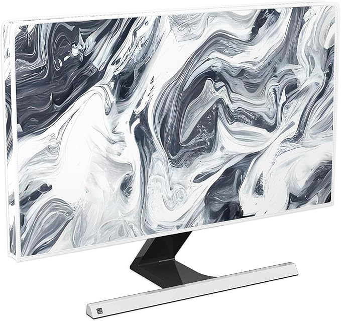 Baocicco Abstract Gray Marble Waterproof 40, 41, 42，43 Inch Television Cover Anti-Static Dustproof Protective Television Covers for TV Screen Abstract Modern TV Dust Cover for Home LED LCD OLED TVs